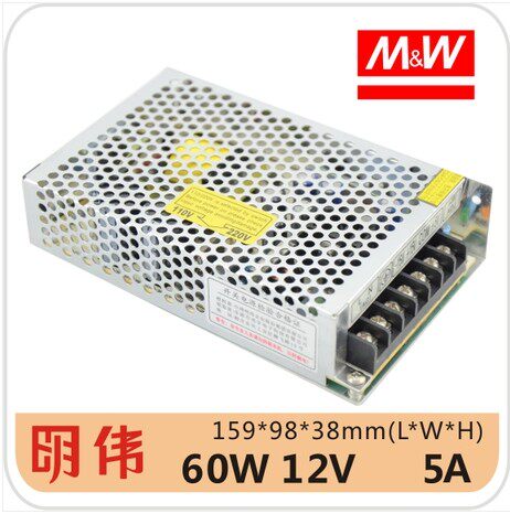 开关电源 LED 工业级、CE认证直销单电压S-60-12  12V5A
