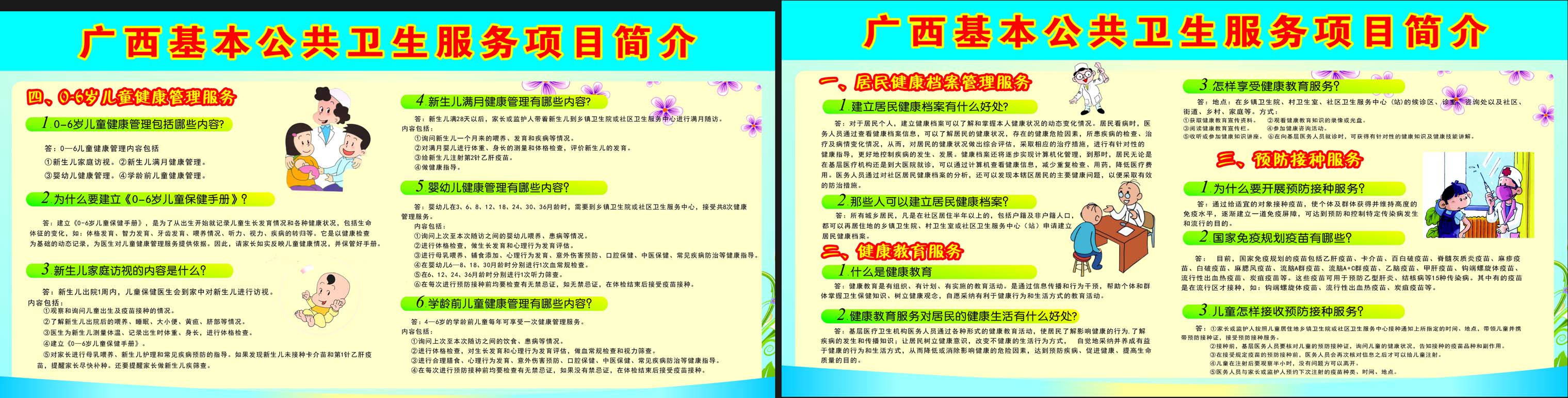 646海报印制海报展板素材170公共卫生服务项目简介