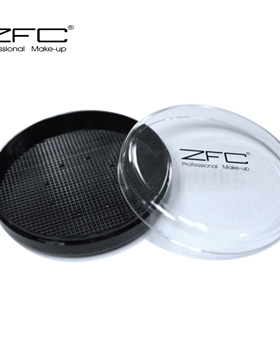 zfc 海绵扑干湿粉扑空盒透明整理盒多用收纳盒正品 便携化妆品盒