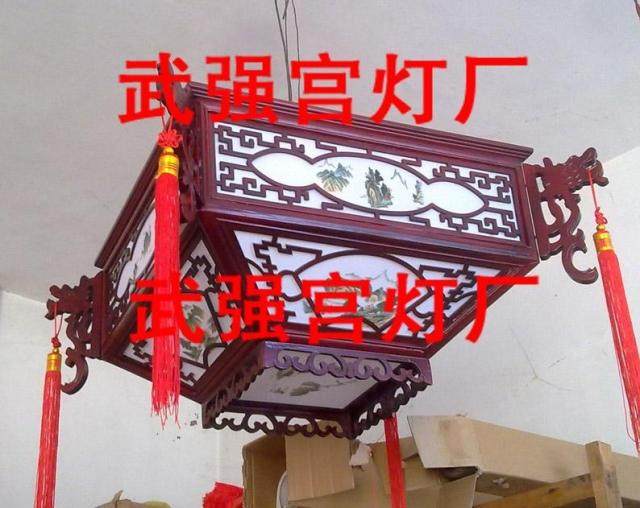 中式宫灯中式灯具古典宫灯手绘仿古宫灯木制宫灯客厅140419-10