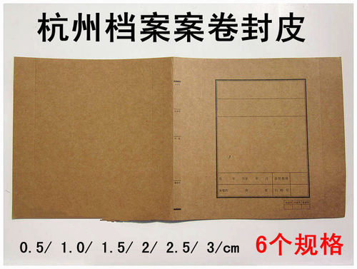 档案卷皮封皮 文书档案封面 空白卷皮 A4牛皮纸卷宗皮 档案局案卷 - 封面