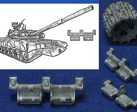 【环凌】1:35 012 俄罗斯T-90坦克 BMPT终结者模型金属履带