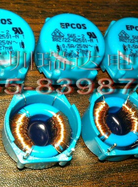 西门子EPCOS功率电感 B82722A2501N1 2x27mH 0.5A