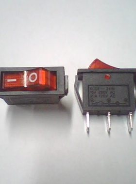 船型开关 KCD8-211N 红色（带灯） 三皇冠卖家