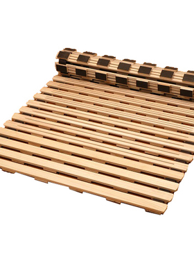 纯实木折叠床板单人铺板午休简易榻榻米硬板收纳床席梦思床铺卷床