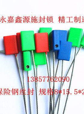 一次性封条油罐车集装箱货车封签扎带物流车锁扣双保险钢丝铅封