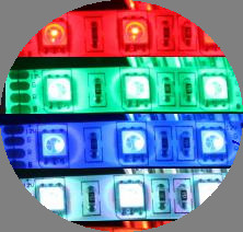 七彩12v防水led灯带软灯带