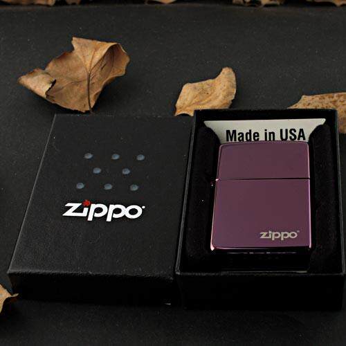 支持专柜验货 美版专柜正品 芝宝 ZIPPO打火机 紫冰标志 假一赔十