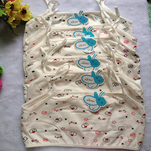 时尚新款紫罗兰印花休闲卡通可爱 少女内衣学生吊带 小女孩小背心