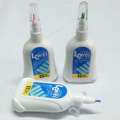 乐普升修正液6320学生涂改液改正液改错液 胶头 快干无毒12ml批发