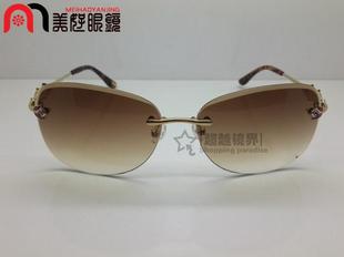 2014魅影无框钻石切边太阳眼镜蛤蟆镜防紫外线女时尚 MY005C02 正品