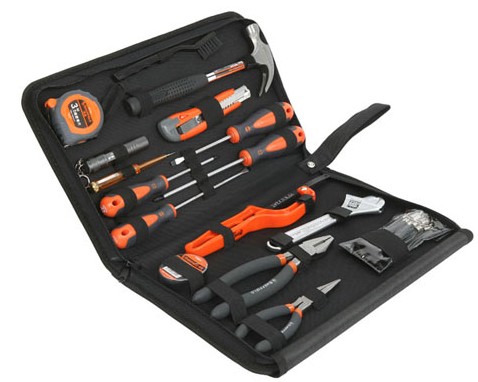 正品 钢盾工S022003具 25件套通用工具套装 家用备用工具组套