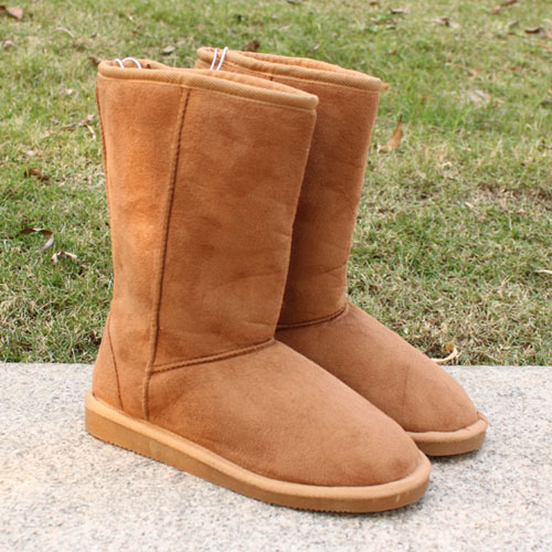 冬季韩版纯色百搭中高筒防滑雪地靴套筒女靴子保暖鞋棉靴高筒靴在类目 女鞋, 靴子中 - 来自Buy2taobao.com提供专业的淘宝代购服务