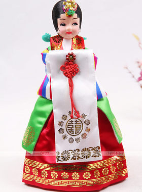 韩国原装进口韩服娃娃/韩国工艺摆设品/新娘单娃/H-P01563