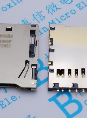 松下卡座 panasonic原装 SD卡座 AXA2R73061P 松下 自弹式卡座 9P