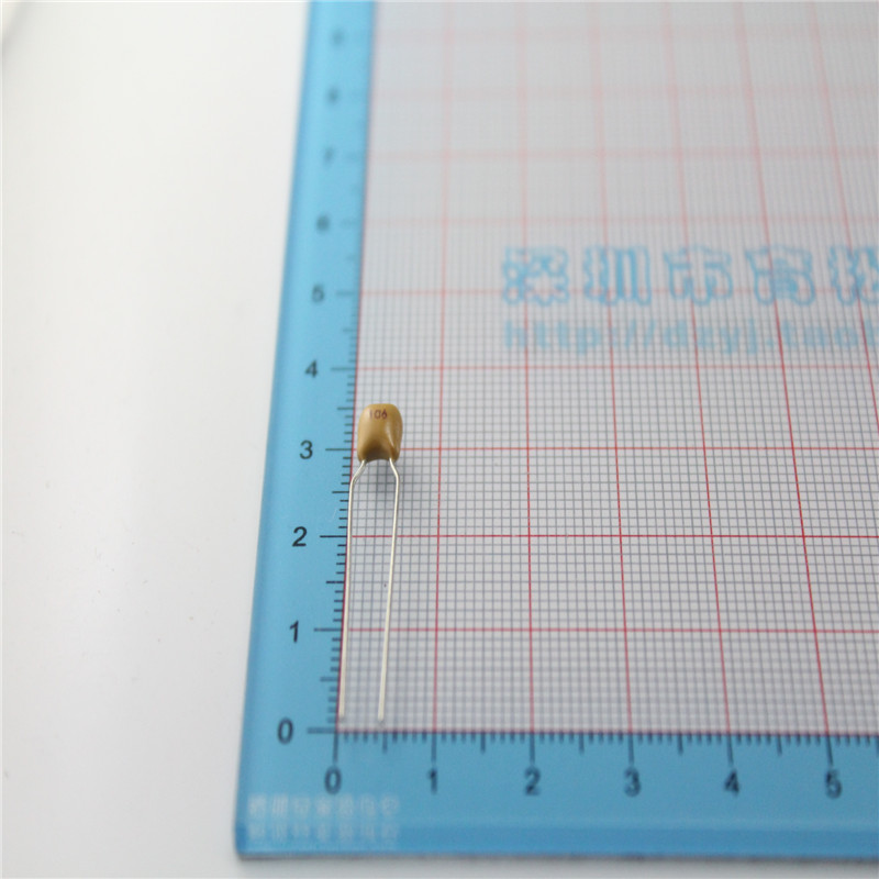 独石电容 106 10UF 50V 脚距5.08MM 无极电容 10只
