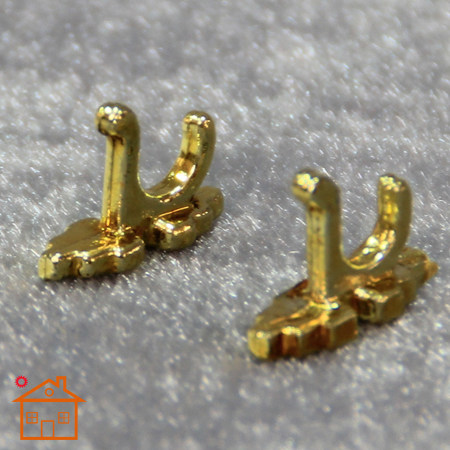 diy小屋娃娃娃屋金色浴室挂钩