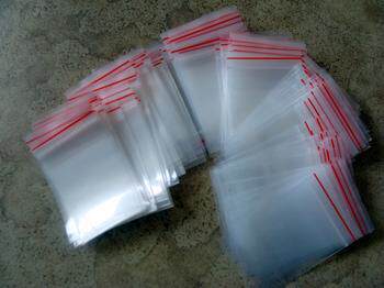 自封袋 透明塑料袋包装袋 封口袋子骨袋 100只6.00元10cm*15cm