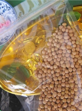 22*32+4cm透明自立骨袋 可站立自封袋 茶叶药材包装袋 干货袋 1个