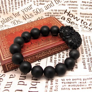 汽车挂件砭石貔貅招财手链佛珠档位珠车挂串珠内饰品汽车挂饰吊坠