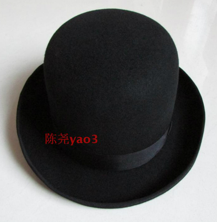丽华derby德比圆顶羊毛圆头礼帽