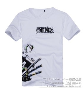 海贼王 One Piece 罗罗诺亚 索隆 cosplay服装 T恤 欧码加大