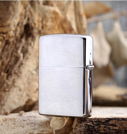 黄铜镀铬磨砂经典zippo打火机
