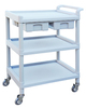 medical garden cart Hospital Mute Plastic Management ABS Medical vehicles Stomatology Department instrument Trolley treatment Work vehicles