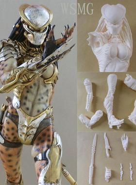 【现货发售】铁血战士 异形女铁血战士站姿GK手办模型白件模现货