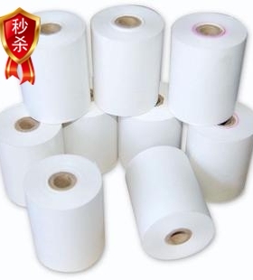 热卖75x60单层针打收银纸BTPM3808打印纸GP76NII TMU210小票纸
