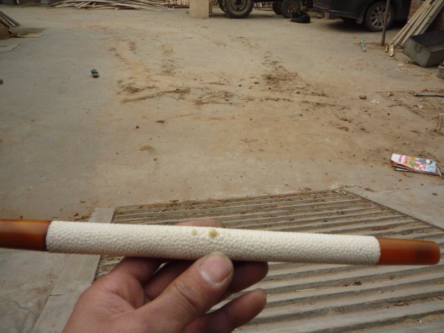 鸟笼 鸟具 精品三黄星红牛角珍珠鱼皮跳杠（可以定做尺寸）