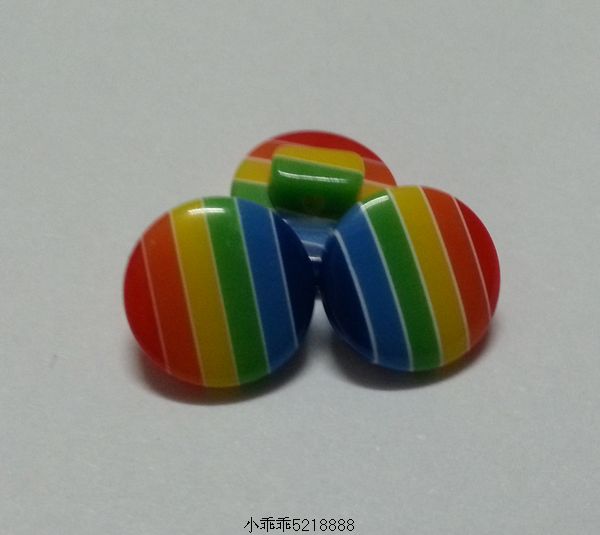 糖果彩色彩虹纽扣衬衫毛衣纽扣13MM（现货）