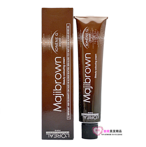 正品 欧莱雅美丝雅棕色系列染发膏50ML  美易棕遮白发