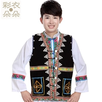 [Color Clothing Duo] Серебряный пузырь этнический союз одежда Miao Copy \ Xinjiang Clothing Men's Fold 1016