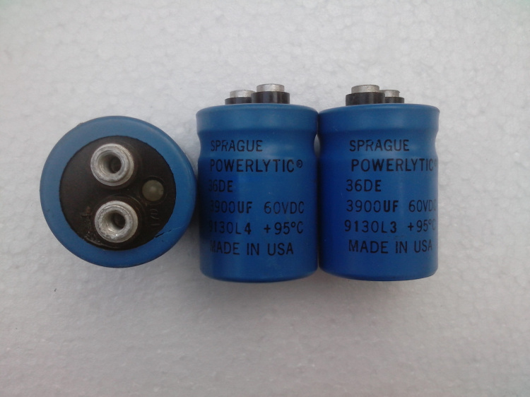 美国SPRAGUE 思碧  36DE系列 60V 3900UF 发烧电容