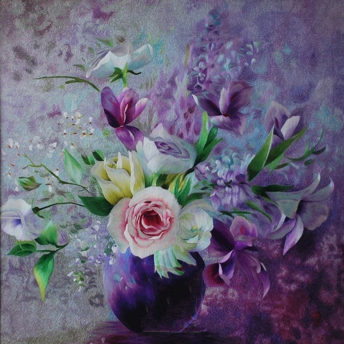 超清晰彩色十字绣重绘图纸/源文件   威廉姆斯花