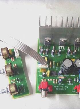 TDA2040,DIY2.1低音炮功放板，音响发烧成品板，三声道输出