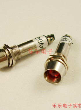 红绿黄色 8mm金属指示灯 机箱外壳电源显示灯 AC220V DC12V 24v