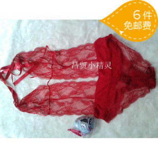 hunkemoller欧美原单大牌全透明性感品牌女内裤 底裆全棉连上衣