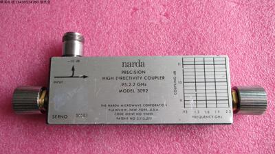 Narda 3092 0.95-2.2GHz 10dB 7mm精密 高定向性 宽带 定向耦合器