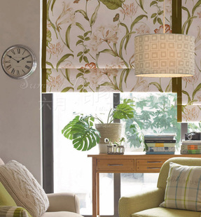 六月印象  罗马帘 升降帘制作 多种花型可选 百合花