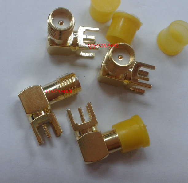 RF射频SMA-KWE同轴银焊插座 SMA-KWHD模块母座SMA卧式PCB高频母