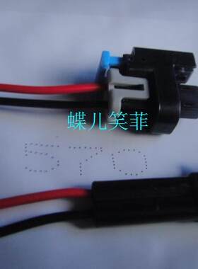 2P 别克赛欧l喷油嘴插头汽车防水插头/线束公母连接器/接插件