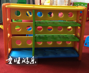 儿童塑料玩具柜 积木柜 拼搭拆装玩具柜置物架幼儿园设备组合柜