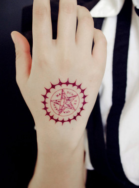 【女仆TATOO】黑执事赛巴斯契约纹身贴 COSPLAY道具 防水
