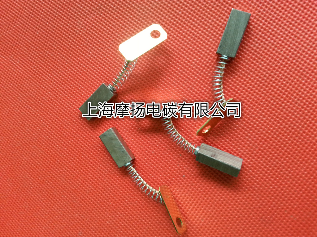 优质三轮车硅整流发电机碳刷 高铜电刷 J164 5.5X7X19MM 弹簧电刷图片