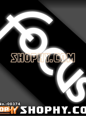 汽车踏板车贴纸3M反光贴00374福特福克斯FOCUS