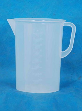 5000ml5LPP透明塑料带刻度量杯耐酸碱烘焙厨房实验量桶量酒器杯子