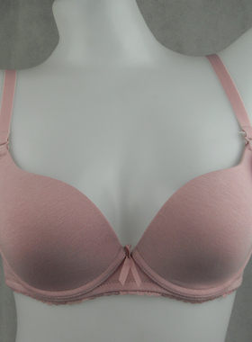 雅兰卡调整型薄杯光面聚拢文胸