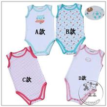 瑕疵 đặc biệt khí ve áo bông bé ngắn tay tam giác túi rắm áo romper onesies